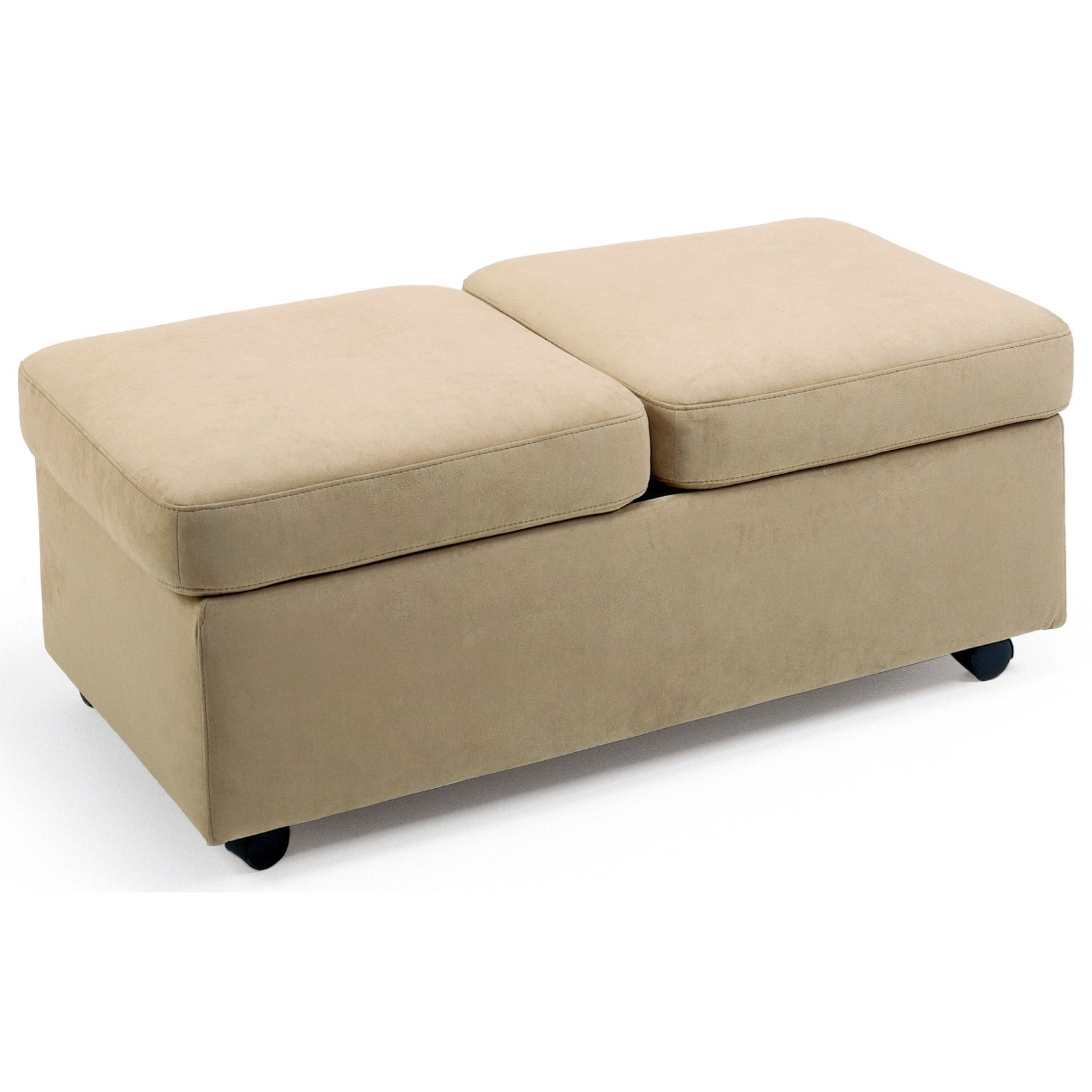 Stressless Ottomans Double Ottoman with Casters Sprintz Furniture
